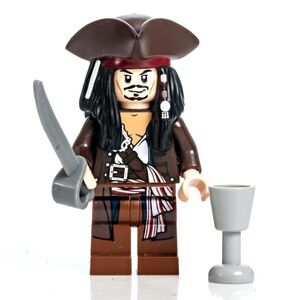 Lego Captain Jack Sparrow 4193 4194 4195 Pirates of the Caribbean Minifigure